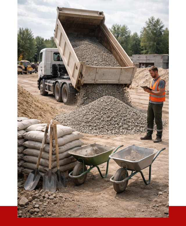 Доставка нерудных материалов в Сегеже от 1249 руб. | ПРОНЕРУДСгж