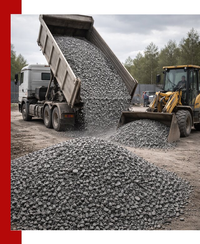 Доставка и продажа щебня гранитного в Сегеже