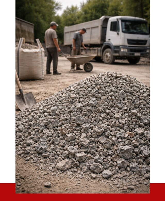 Гранитный щебень фракция 20-40 в Сегеже от 3330 руб. ПРОНЕРУДСгж