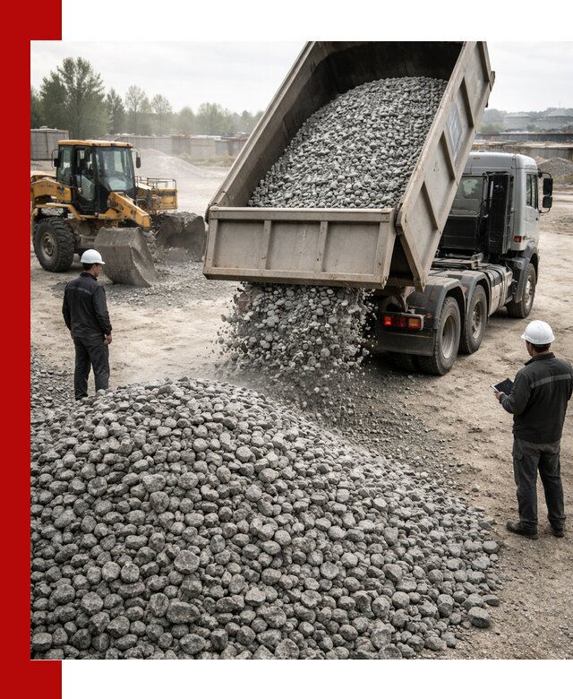Доставка гранитного щебня фракции 20-40 в Сегеже