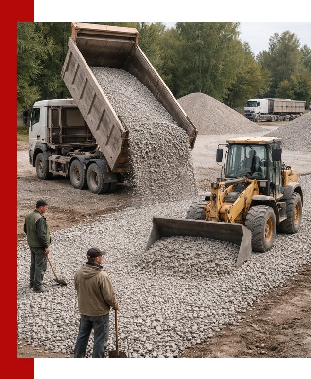 Купить гравийный щебень фракция 20-40 в Сегеже с доставкой