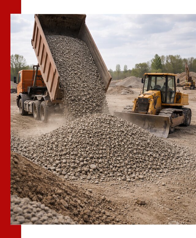 Доставка гравийного щебня фракции 40-70 в Сегеже