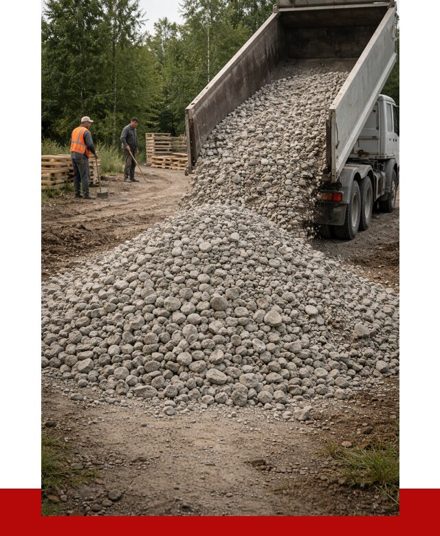 гравийный щебень фракция 70-120 в Сегеже от 2549 р. ПРОНЕРУДСгж