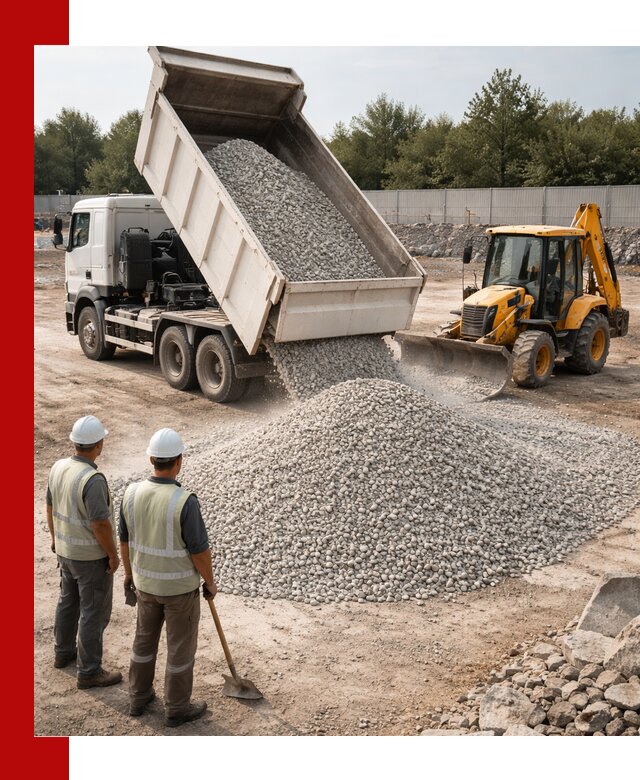 Купить известняковый щебень фракции 5–10 мм с доставкой в Сегеже