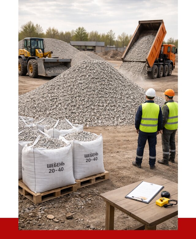 Известняковый щебень 20-40 в Сегеже от 2185 р. ПРОНЕРУДСгж