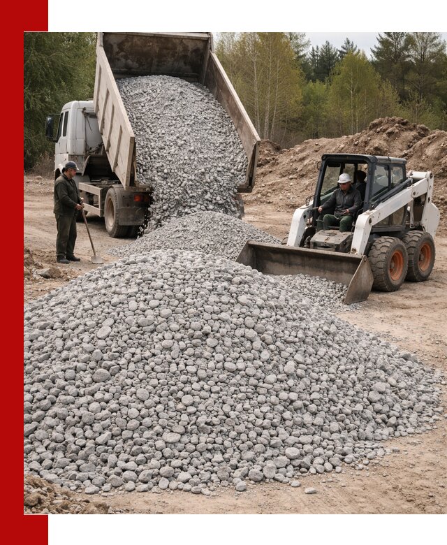 Доставка доломитового щебня в Сегеже напрямую от карьера