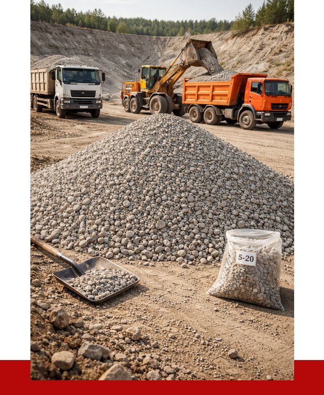 Доломитовый щебень фр. 5-20 в Сегеже от 4370 р. | ПРОНЕРУДСгж