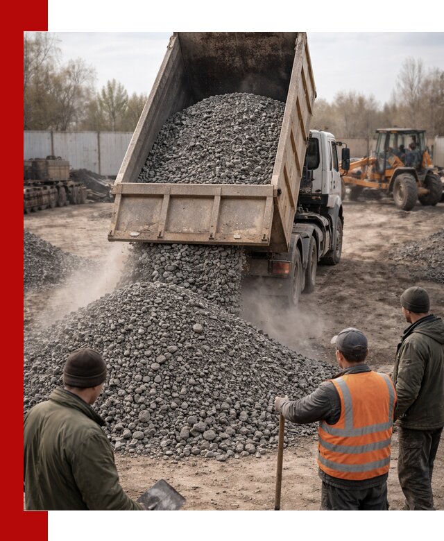 Доставка шлакового щебня в удобные сроки по выгодной цене в Сегеже