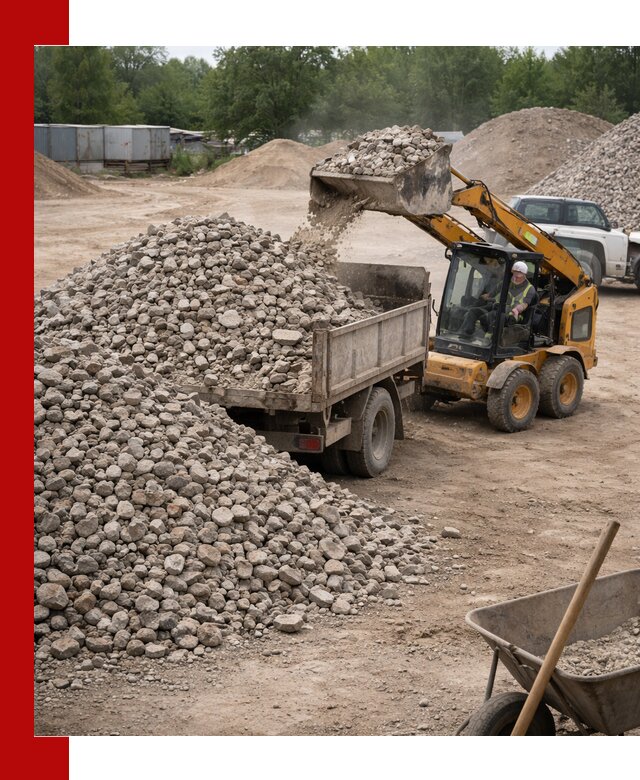 Доставка вторичного щебня в Сегеже для строительных работ