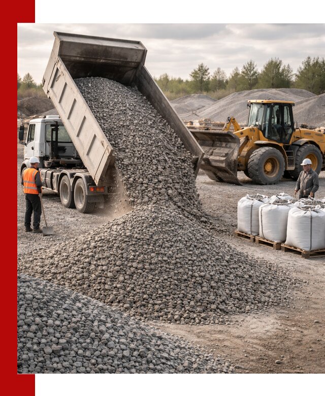 Бетонный щебень фракция 5–20 с доставкой в Сегеже