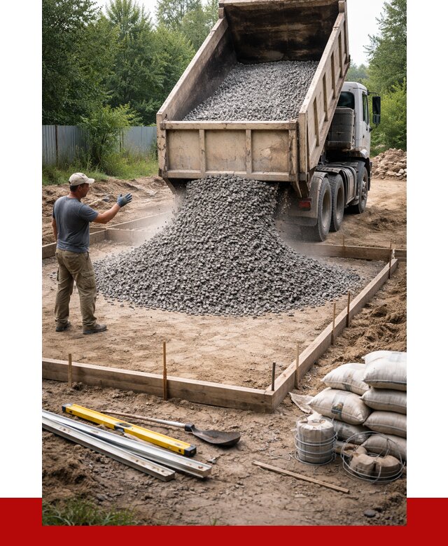 Купить щебень для фундамента в Сегеже от 4682 р. | ПРОНЕРУДСгж