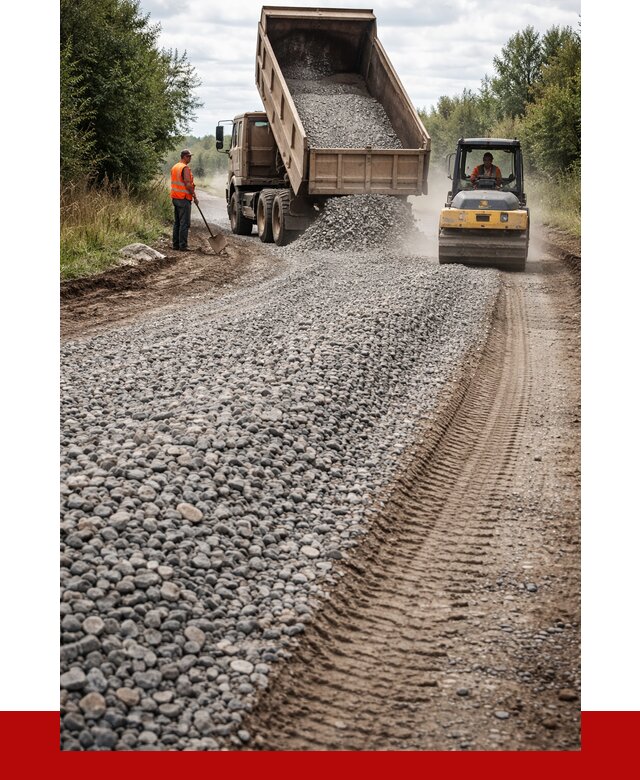 Щебень для отсыпки дороги в Сегеже от 2809 р. ПРОНЕРУДСгж