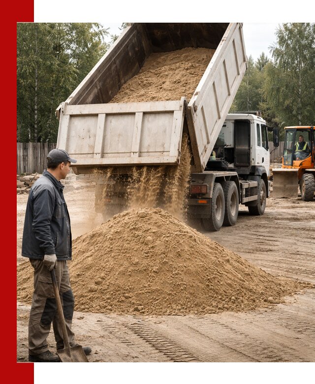 Доставка и продажа песка с разгрузкой в Сегеже