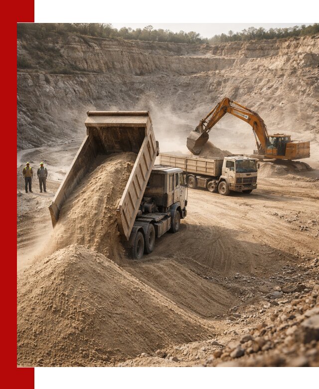 Карьерный песок навалом с доставкой в Сегеже