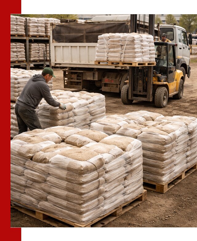 Карьерный песок в мешках с доставкой в Сегеже