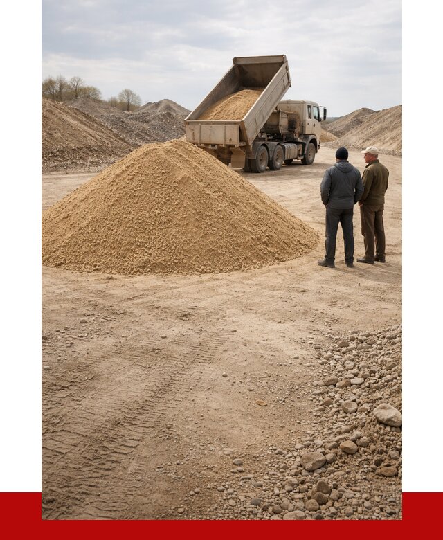 Карьерный песок крупнозернистый в Сегеже от 8844 р | ПРОНЕРУДСгж