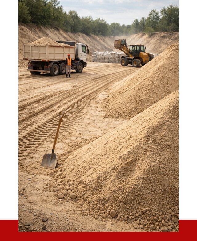 Карьерный песок мелкозернистый в Сегеже от 9365 р. | ПРОНЕРУДСгж