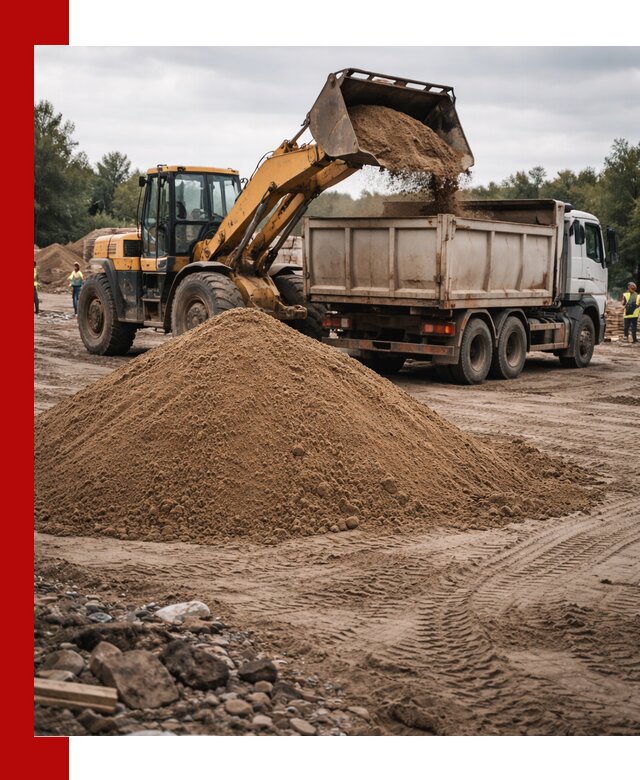 Доставка речного песка навалом в Сегеже быстро и выгодно