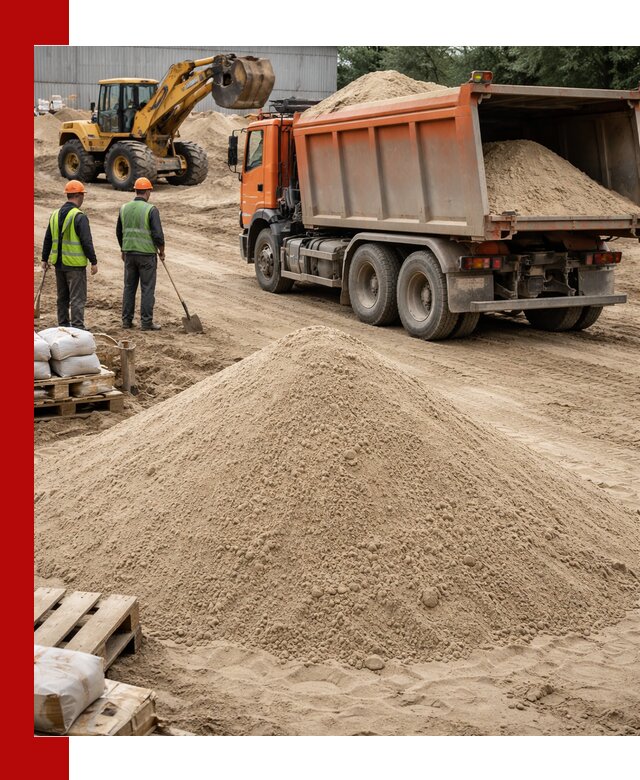 Доставка и продажа мытого речного песка в Сегеже