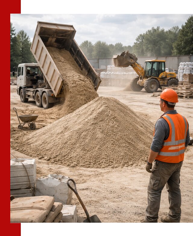 Доставка строительного песка с самосвалом в Сегеже