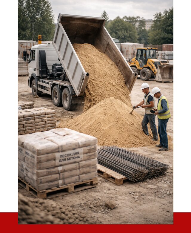 Песок для бетона в Сегеже от 2601 р. с доставкой, ПРОНЕРУДСгж