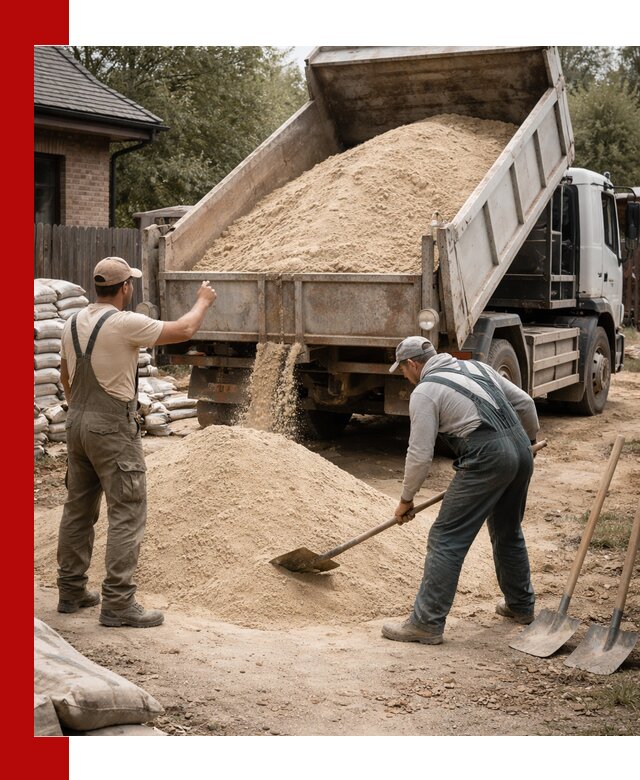 Песок для штукатурки с доставкой в Сегеже качественный и чистый