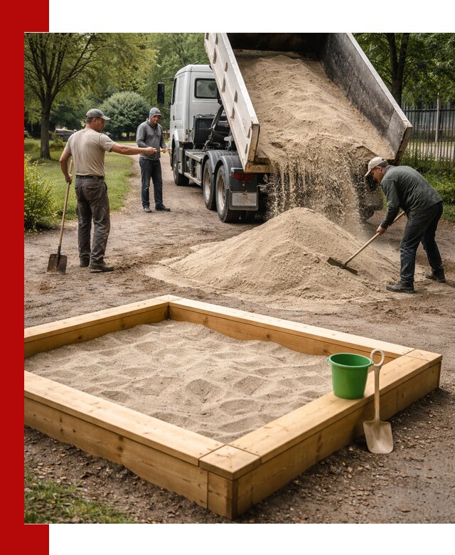 Песок для песочницы с доставкой в Сегеже недорого и чистый