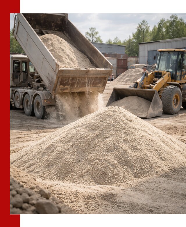 Кварцевый песок с доставкой в Сегеже для строительных работ