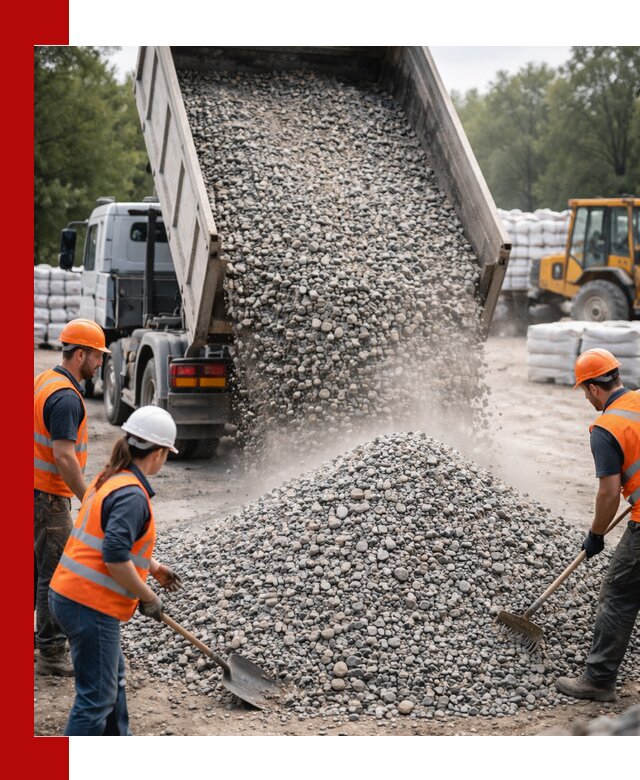 Доставка гравия и камня в Сегеже оптом и в розницу