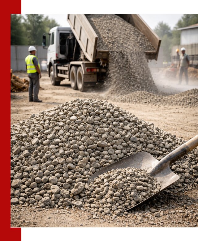 Доставка гравия фракции 20-40 в Сегеже с самосвалами