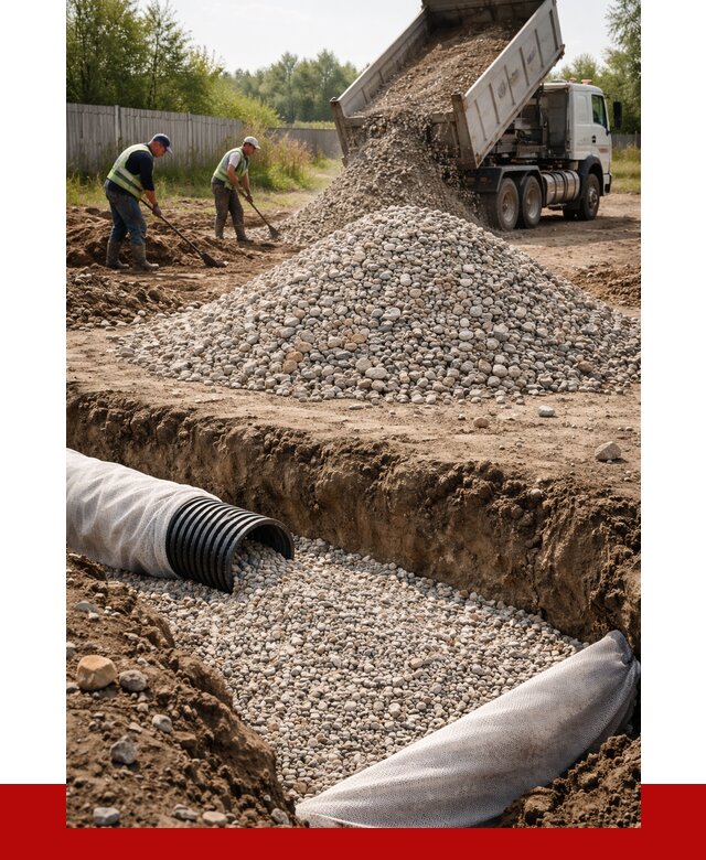 Гравий для дренажа в Сегеже от 2289 р., доставка ПРОНЕРУДСгж