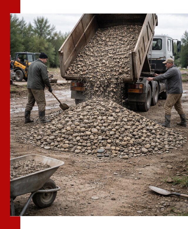 Доставка гальки речной оптом и в розницу в Сегеже