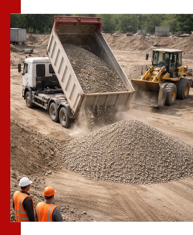 Щебень с песком (ЩГПС С2) с доставкой в Сегеже
