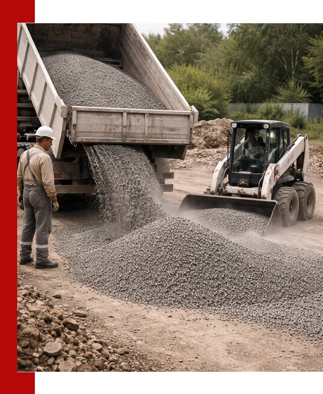 Доставка гравийного отсева 0-5 в Сегеже оптом и в розницу