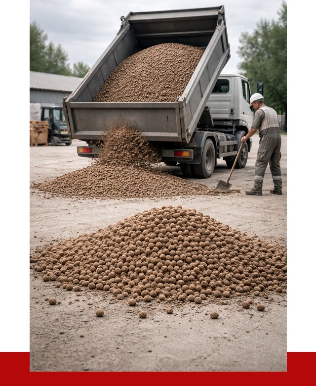 Керамзит с доставкой в Сегеже от 4370 р. за м3 | ПРОНЕРУДСгж