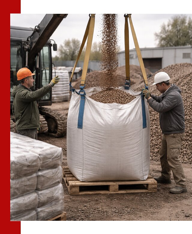 Керамзит в биг-бегах с доставкой в Сегеже