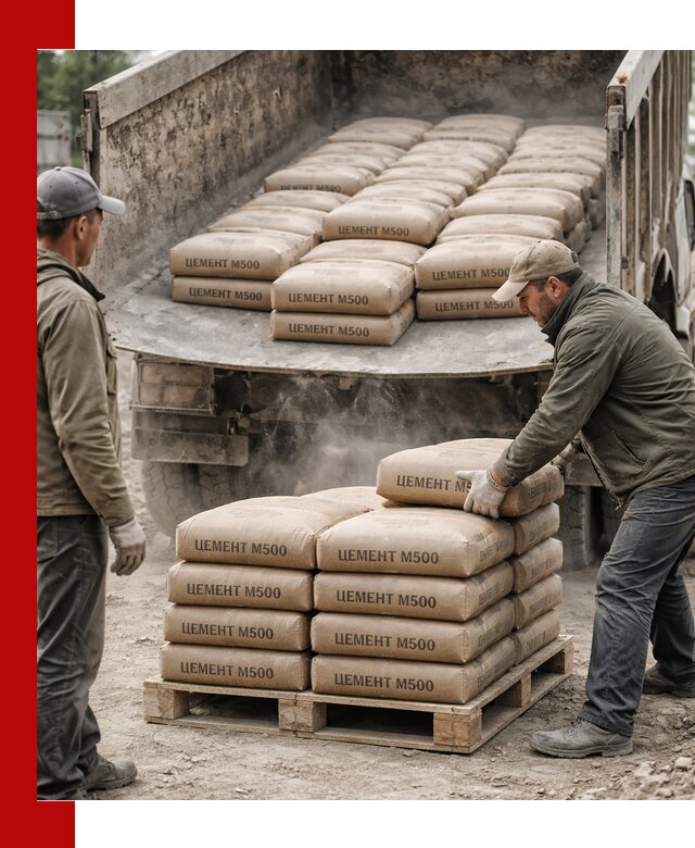 Цемент М500 с доставкой самосвалом в Сегеже