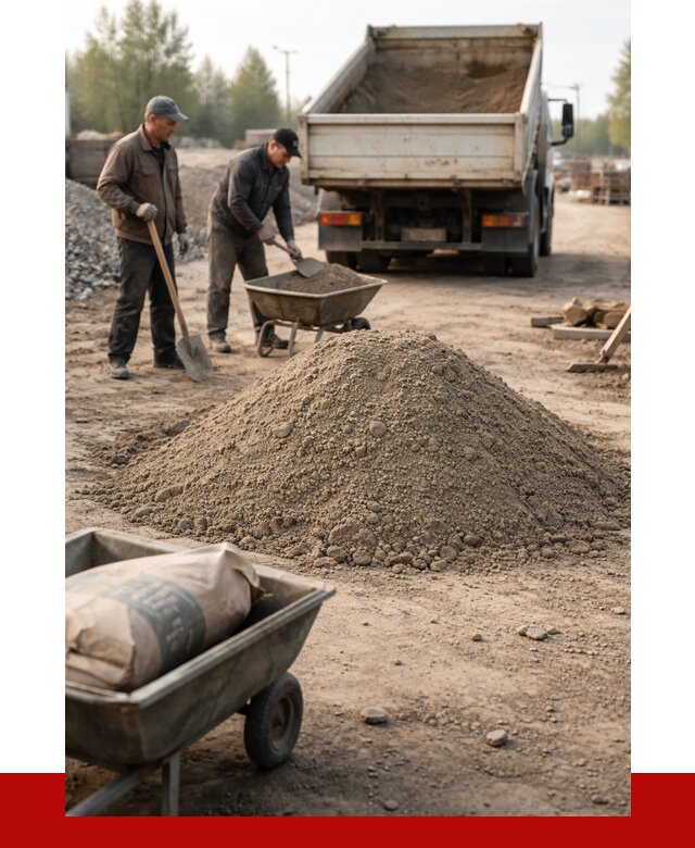 Цементно-песчаная смесь М150 в Сегеже от 4890 р. | ПРОНЕРУДСгж