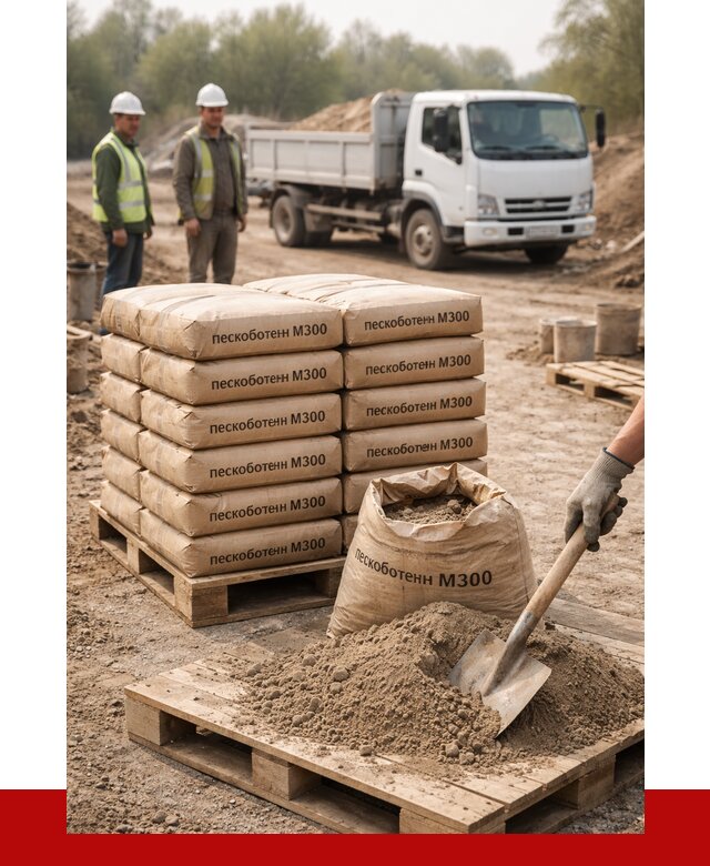 Пескобетон М300 в Сегеже с доставкой от 4838 р. за куб | ПРОНЕРУДСгж