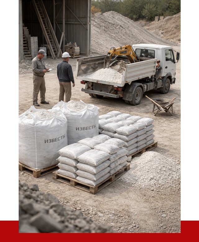 Известь строительная в Сегеже с доставкой от 4370 р. | ПРОНЕРУДСгж