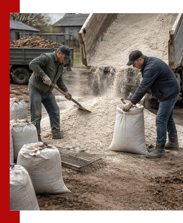 Доставка извести пушонки в Сегеже оптом и мелким оптом