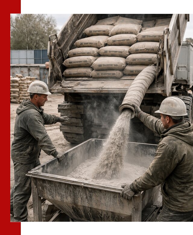 Доставка цемента М400 в Сегеже оптом и в розницу