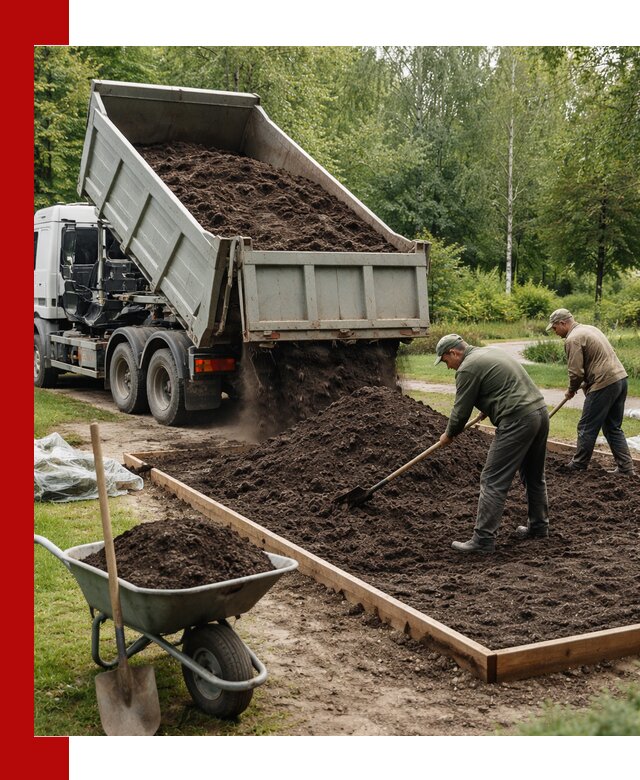 Доставка грунта для озеленения и благоустройства в Сегеже