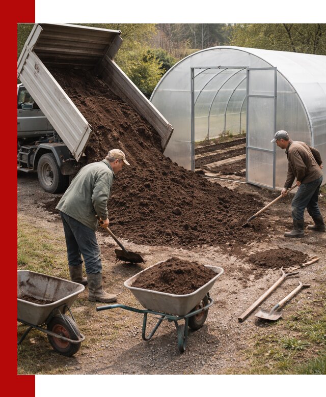 Грунт для теплицы с доставкой в Сегеже — плодородный субстрат под растения