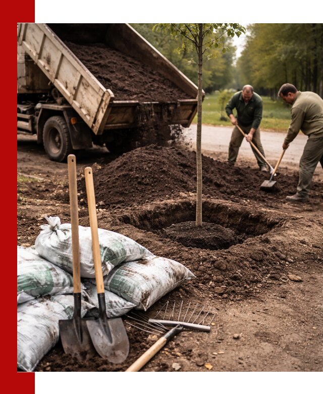 Грунт для посадки деревьев в Сегеже — доставка и подготовка почвы