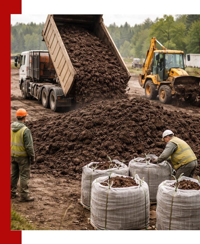 Доставка нейтрального торфа в Сегеже оптом и в розницу