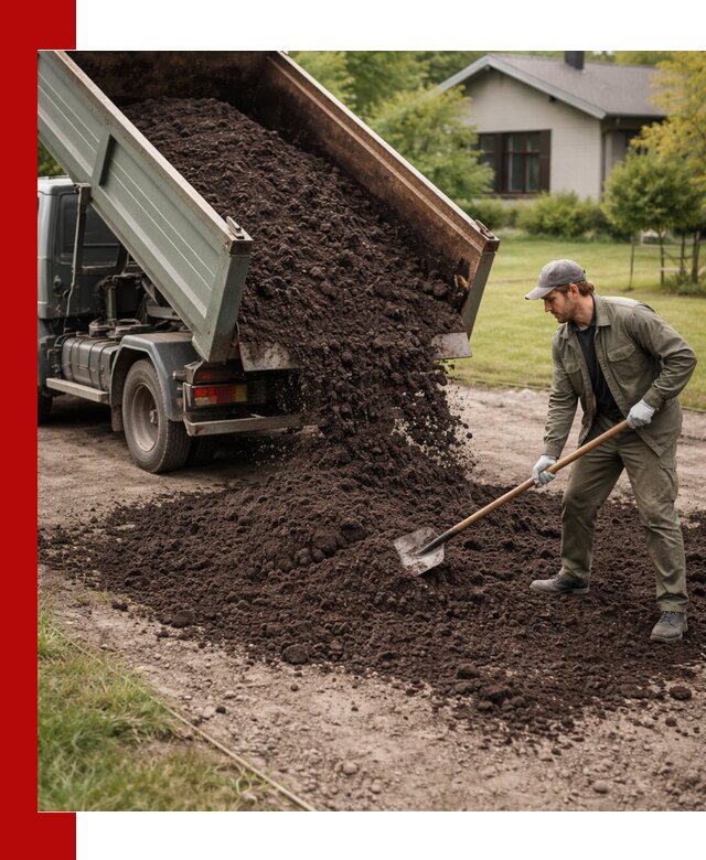 Чернозем для газона с доставкой в Сегеже быстро и качественно