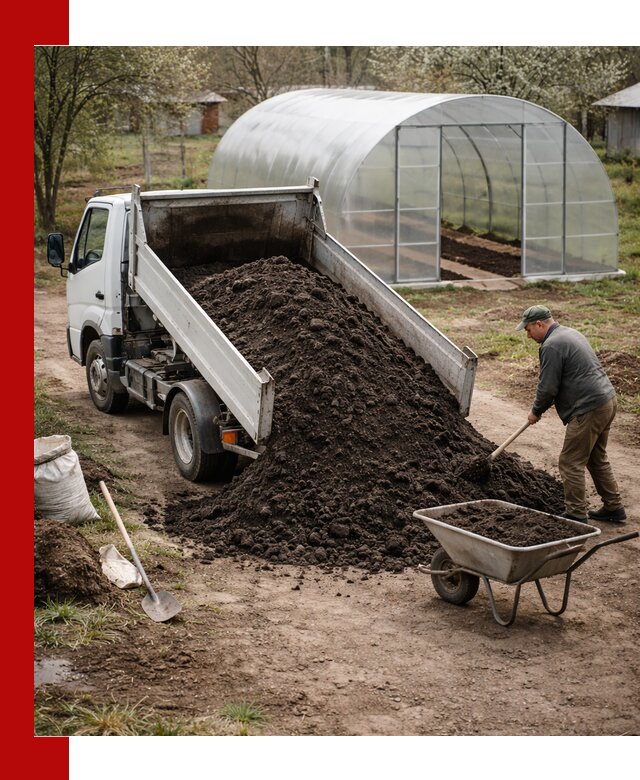 Чернозем для теплицы с доставкой в Сегеже