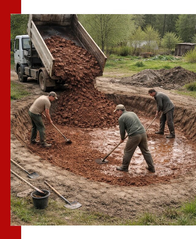 Купить качественную глину для пруда в Сегеже