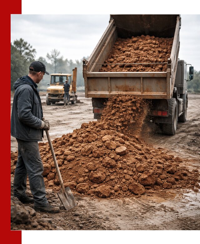 Глина для засыпки в Сегеже с доставкой самосвалами